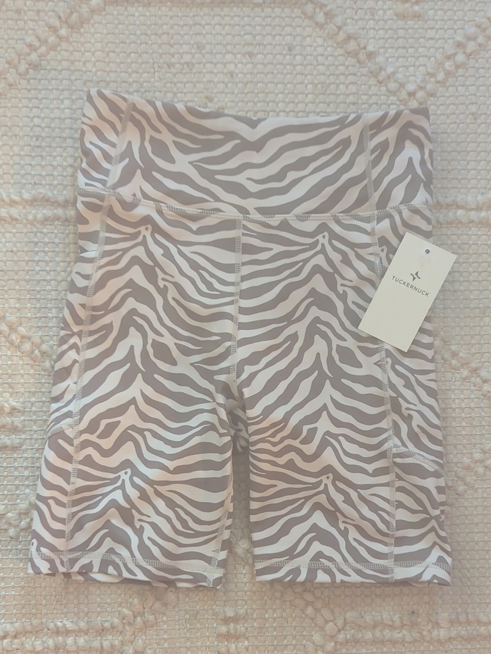 NWT Tuckernuck Zebra Stripe Bike Shorts 🦓